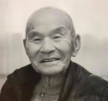 As a centenarian. (Source: "Hokkaido People Over 100 Years Old" (Book))