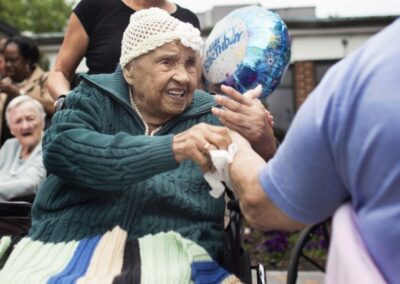 On her 112th birthday in 2015. (Source: The 110 Club)