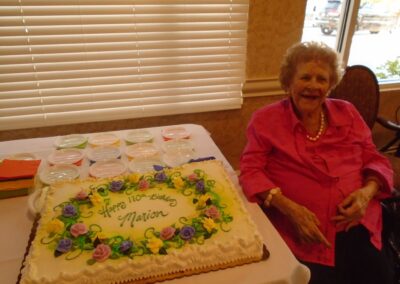 On her 110th birthday. (Source: Friendship Village of Bloomington)