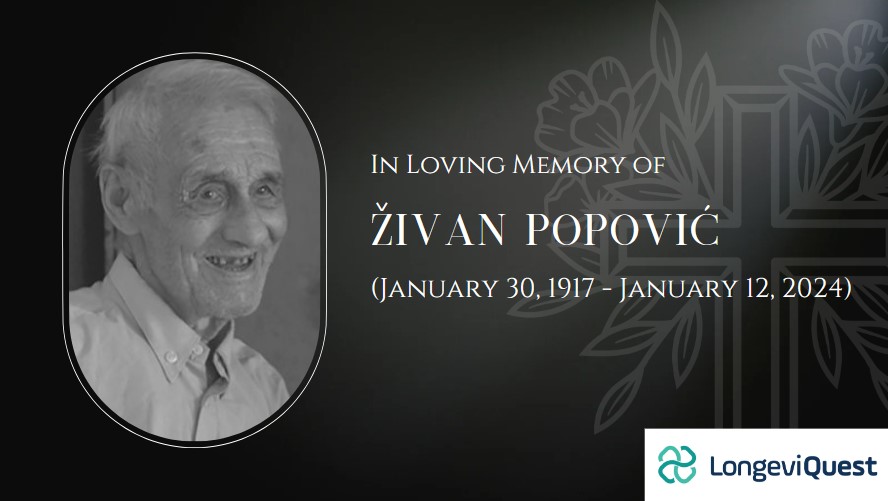 Živan Popović, Serbia’s Oldest Living Man, Dies at 106