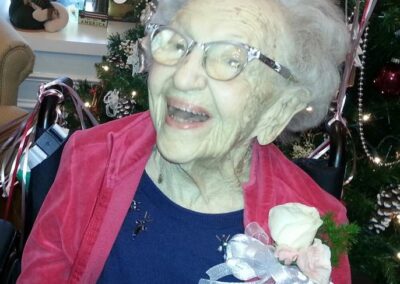On her 110th birthday. (Source: Twitter/Lanawbz)
