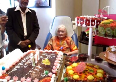 On her 111th birthday. (Source: Le Parisien)