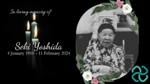 In loving memory of Seki Yoshida