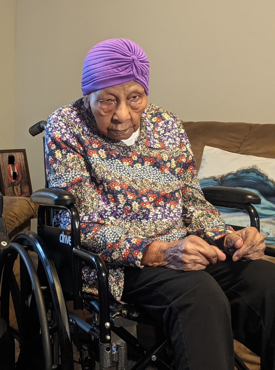 On her 109th birthday. (Source: Twitter/Ian Ripple)
