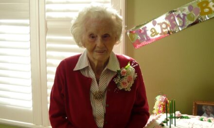 On her 104th birthday. (Source: The Leaf Chronicle)