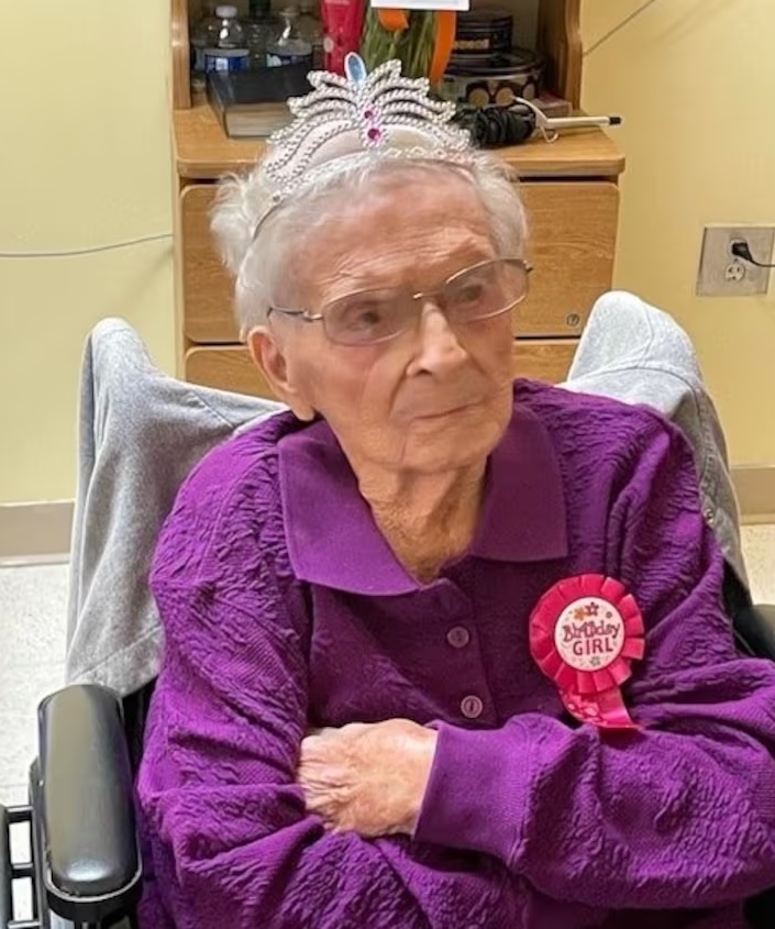 On her 109th birthday. (Source: WBTV)