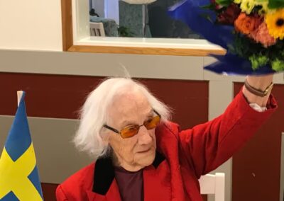 On her 110th birthday. (Source: SVT Nyheter)