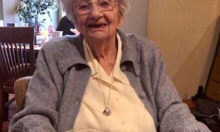 On her 108th birthday in 2022. (Source: Kent Online)