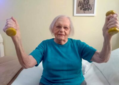 At the age of 105. (Courtesy of the nursing home).