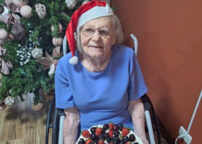 At the age of 107. (Courtesy of the nursing home).