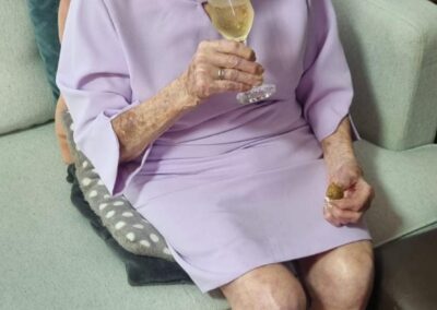 At the age of 108. (Courtesy of the nursing home).
