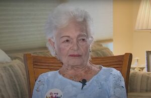 On her 110th birthday. (Source: Telemundo 51 Miami)