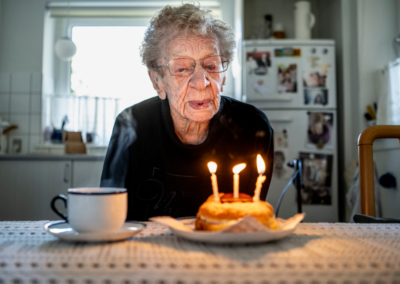 On her 111th birthday. (Source: BILLED-BLADET)