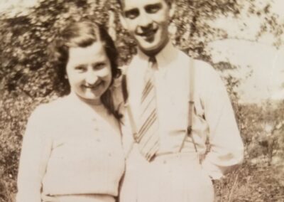 Pictured with his wife in an undated photo. (Source: Ancestry)