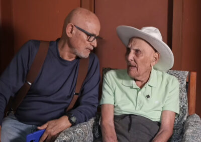 Bernabé Córdoba on his 110th birthday. (Source: Fotografia Vital Monge)