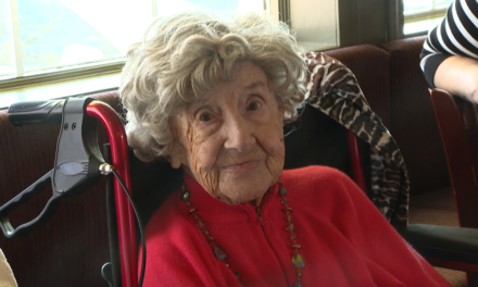 On her 111th birthday. (Source: wpri.com)