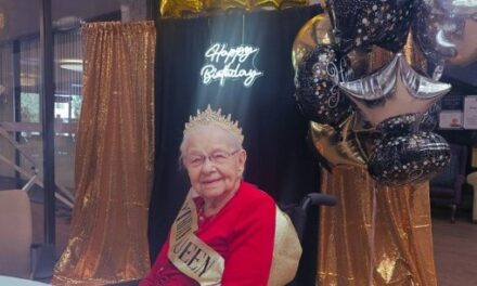 On her 111th birthday in 2025. (Source: Facebook / Canterbury Foundation)