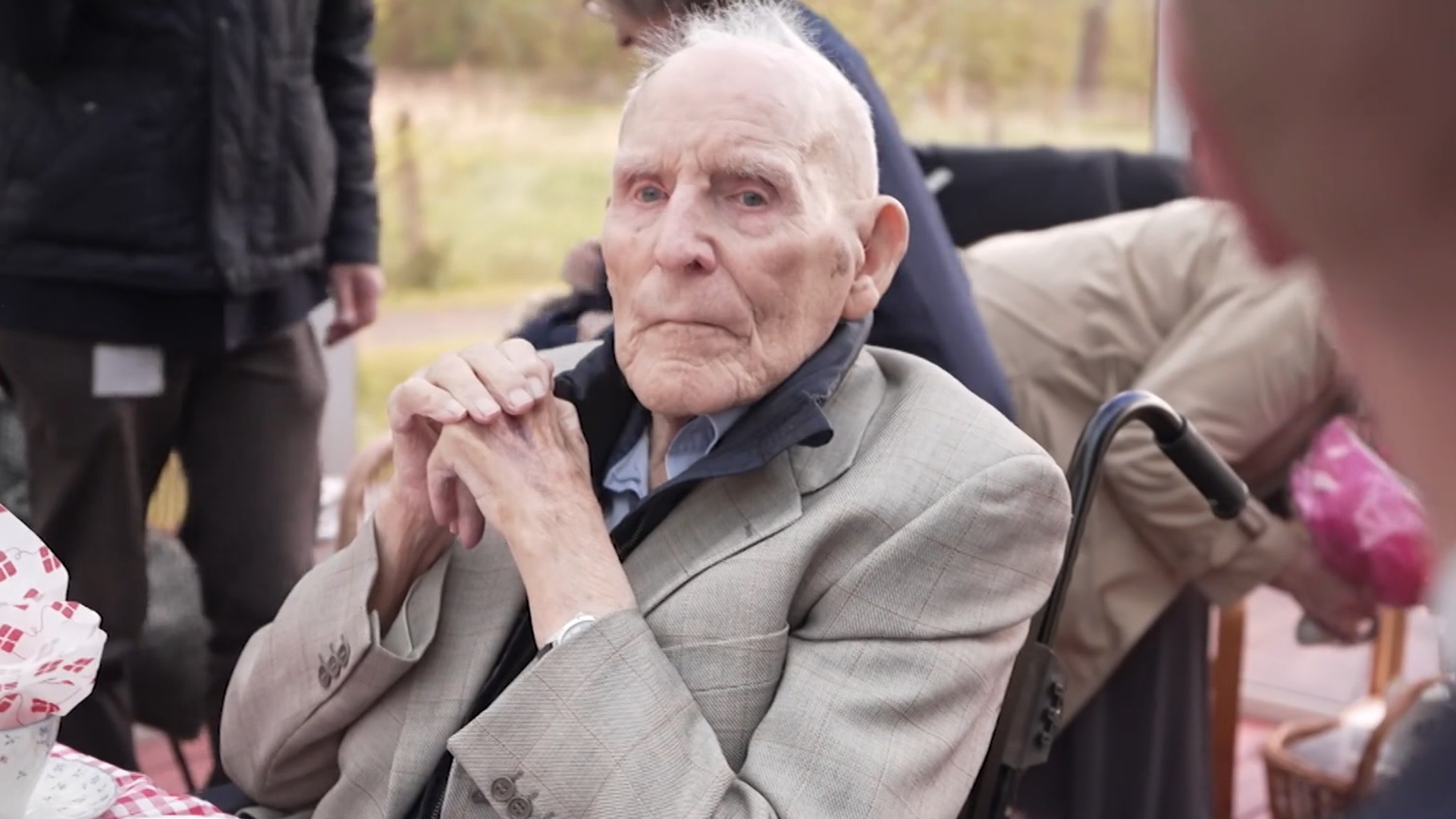 On his 110th birthday. (Screenshot, source: TV SYD)