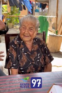 On her 107th birthday. (Source: Facebook/Jorge Gutiérrez Fernández)