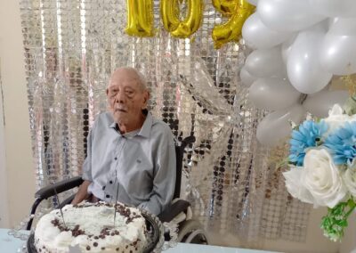 On his 109th birthday. (Source: Courtesy of the family)