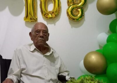 On his 108th birthday. (Source: Courtesy of the family)