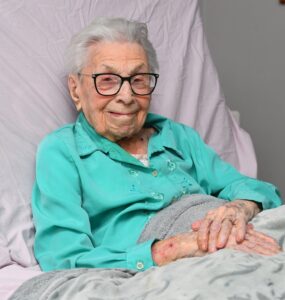 On her 110th birthday. (Source: Liverpool Echo News / Andrew Teebay)