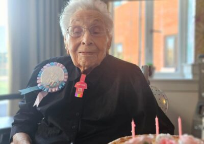 On her 111th birthday. (Source: Facebook)