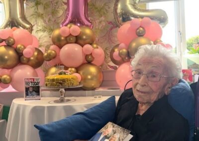 On her 112th birthday. (Source: Courtesy of the care home)