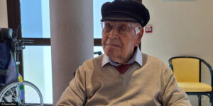 Maurice Le Coutour on his 111th birthday. (Source: France Bleu)
