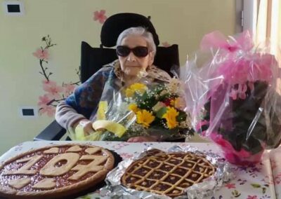 On her 107th birthday. (Source: leggo.it)