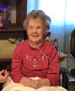 On her 109th birthday. (Source: Facebook/Lincoln Health)