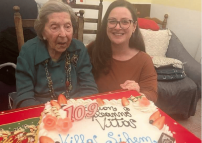 Vita on her 109th birthday.