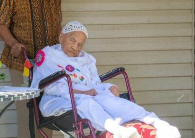 On her 110th birthday. (Source: PhillyBurbs)