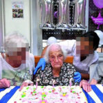 Ebe Tosi, the oldest resident of Liguria, Italy, celebrates her 111th birthday.