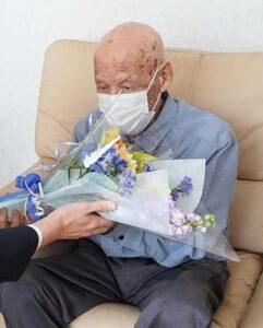 In March 2022, aged 108. (Source: kusacchi.hamazo.tv)