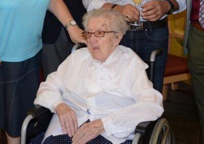 On her 107th birthday. (Source: Het Nieuwsblad)