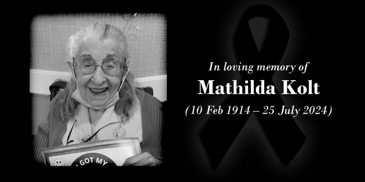 American supercentenarian, Mathilda Kolt, Dies at 110