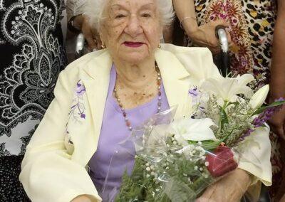 On her 104th birthday. (Source: Facebook/Queens Public Library)