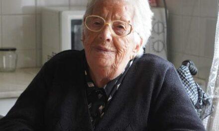 On her 110th birthday. (Source: Diario de León)