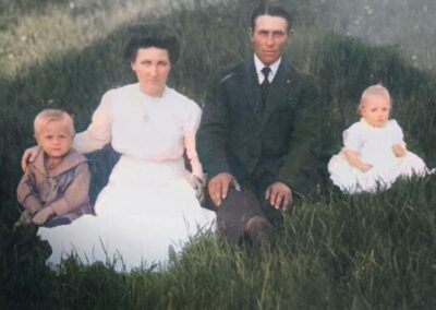 The Hawkins family, likely around 1915. (Source: The 110 Club)