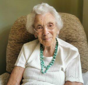On her 109th birthday. (Source: St James Carlisle)