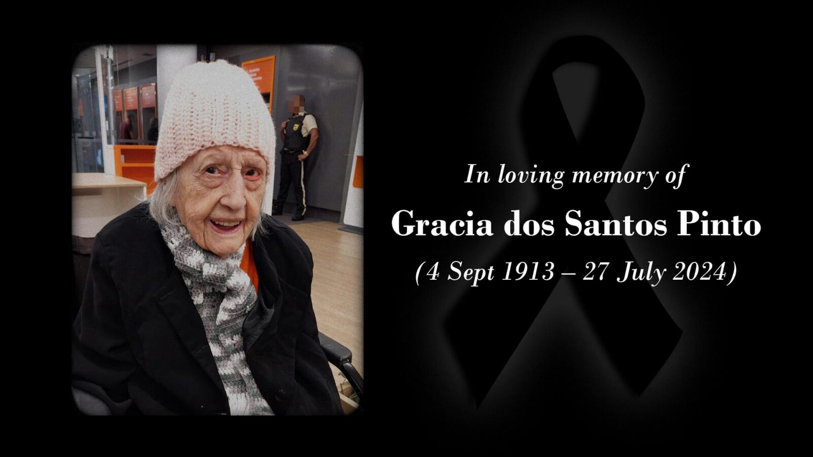 Gracia dos Santos Pinto, Older Sister of Oldest Living Sibling Pair, dies at 110 Gracia dos Santos Pinto obituary