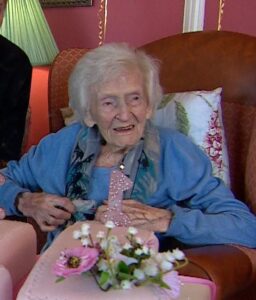 On her 110th birthday. (Source: BBC)