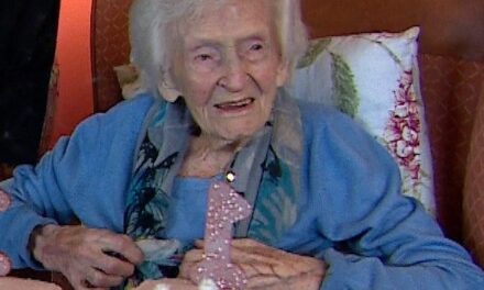 On her 110th birthday. (Source: BBC)