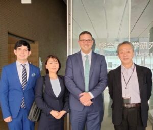 Fabrizio Villatoro (LQ Validation Commissioner), Yumi Yamamoto (LQ Japan President), Ben Meyers (LQ CEO), Dr. Yasumichi Arai (Keio University School of Medicine) LongeviQuest