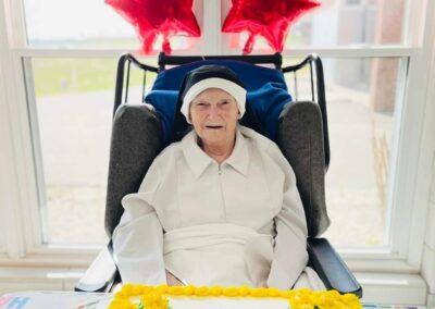 On her 111th birthday. (Source: Dominican Sisters of Peace / Facebook)