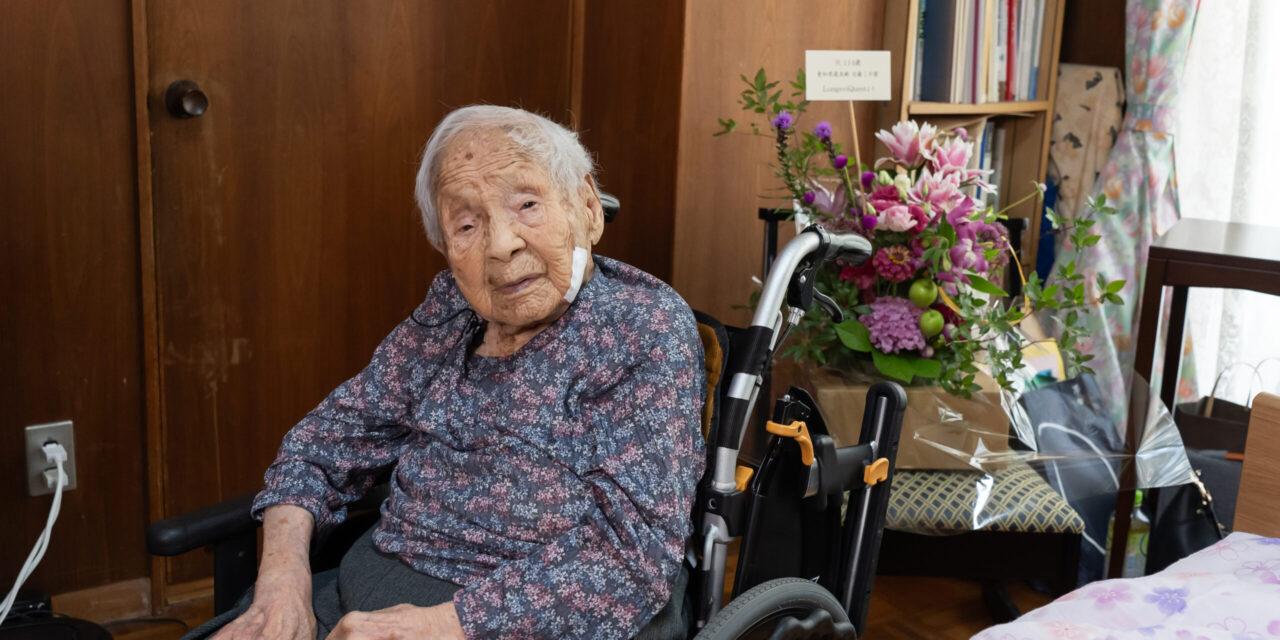 Mine Kondō of Aichi, Japan, celebrates her 114th birthday