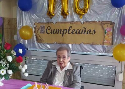 On her 110th birthday. (Source: El Periódico de Yecla)
