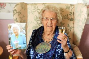 On her 100th birthday. (Source: Newsquest / Great Yarmouth Mercury)