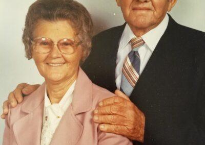 With her husband. (Source: Daily Press)